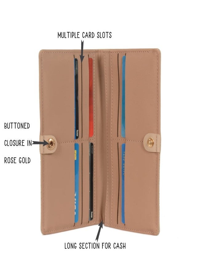 Baggit Women Beige Wallet Large Size | Ladies Stylish Purse Bag | Credit Card Money Holder - Image 5